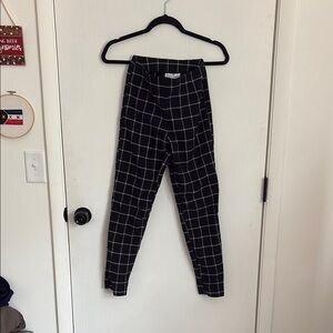 Black and White Checkered Pants